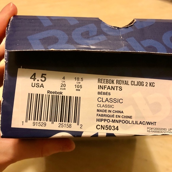 Reebok Royal Cljog 2 for Baby Girls - Picture 7 of 7